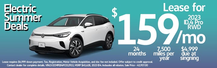 Volkswagen Best Electric Lease Deals